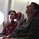 Two Happy Men Talking & Laughing on the Airplane 1 - VideoHive Item for Sale