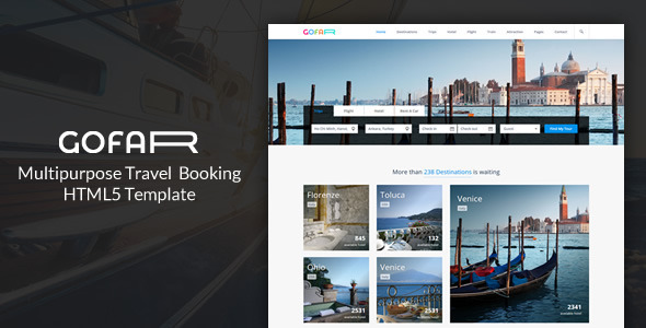 Gofar – Multipurpose Travel Booking Template