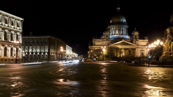 St. Isaac's Cathedral at Night