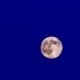 The Full Bright Moon Moves On Blue Background - VideoHive Item for Sale