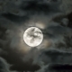 Bright Moon Among Moving Clouds - VideoHive Item for Sale