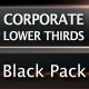 Corporate Lower Thirds Black Pack - VideoHive Item for Sale