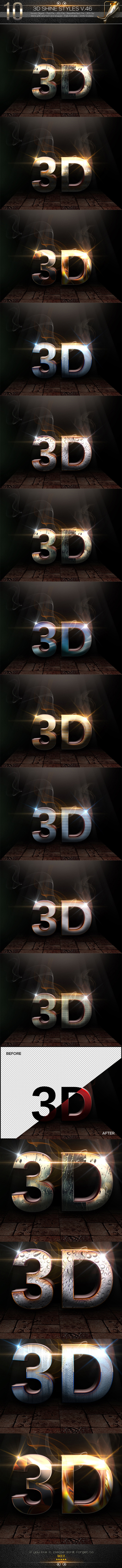 10 3D Text Styles V.46