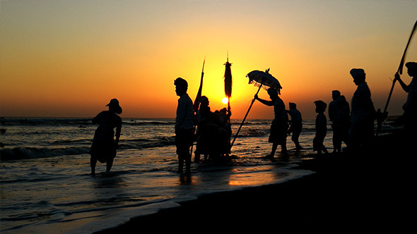 Bali Ritual Ceremony in Sunset Beach