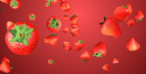 Strawberries Falling