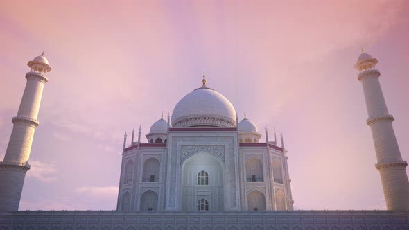 Taj Mahal Sunset Godrays