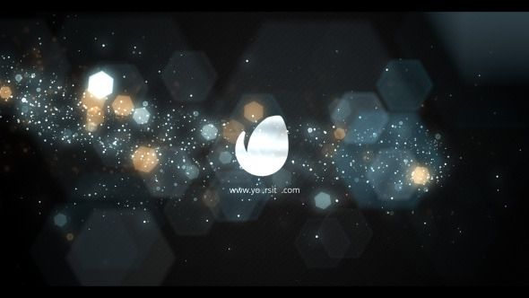 Elegant Bokeh Particle Logo alt