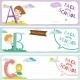Back To School Notes With  Smiling Happy Kids - GraphicRiver Item for Sale