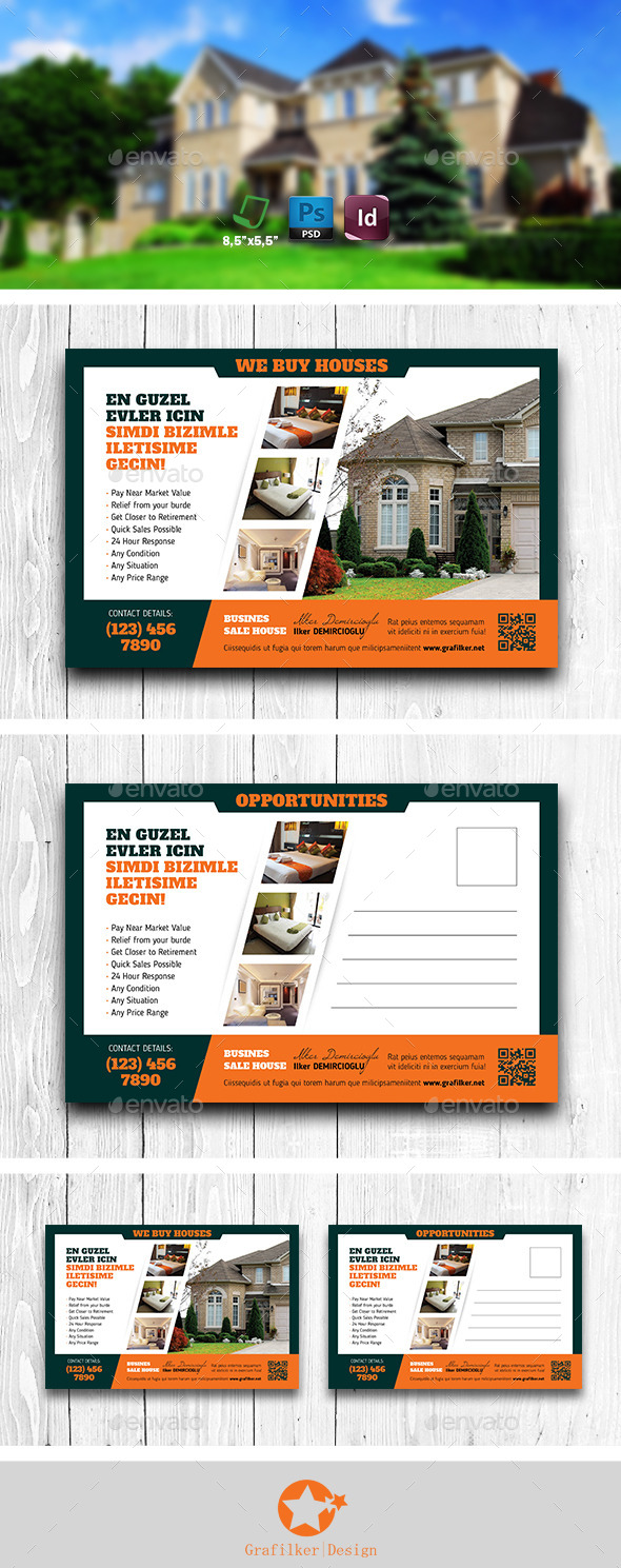 Real Estate Postcard Templates