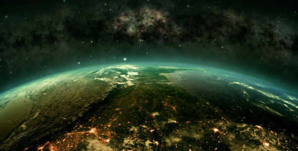 Earth Space Panorama  alt