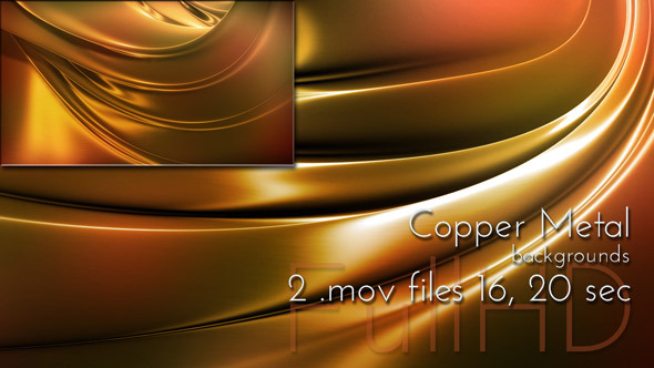 Copper Metal Glossy Surface Animation