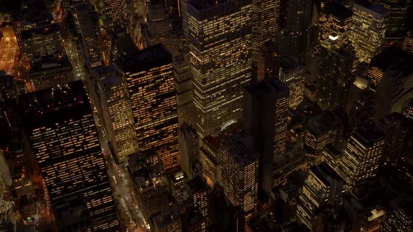 Modern High Rise Skyscraper Office Buildings in New York City