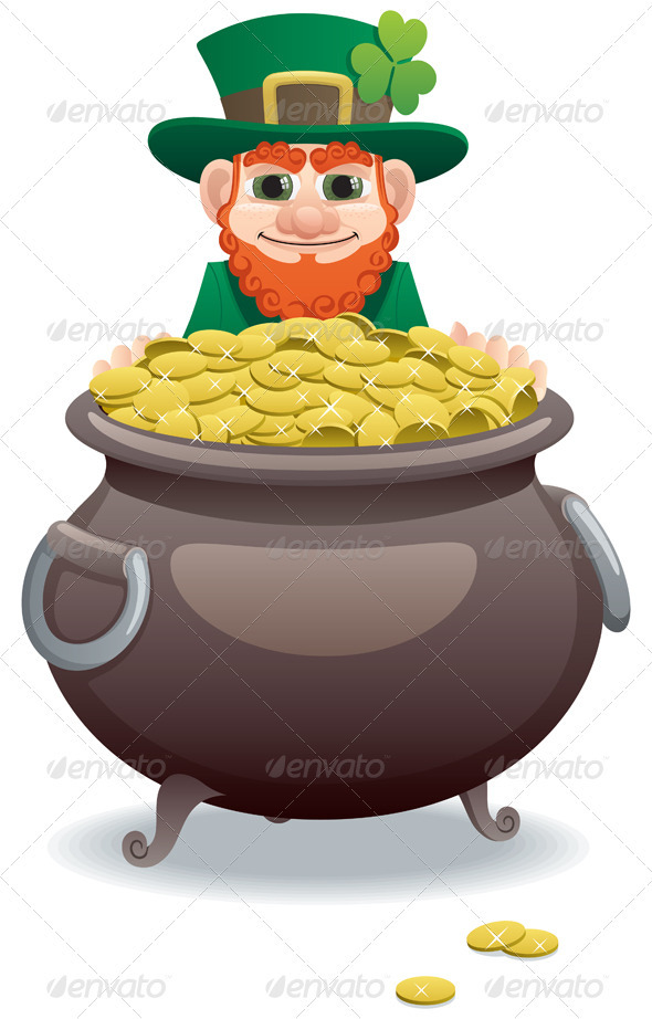 Leprechaun and Pot of Gold