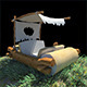Low Poly Fred Flintstones Car - 3DOcean Item for Sale
