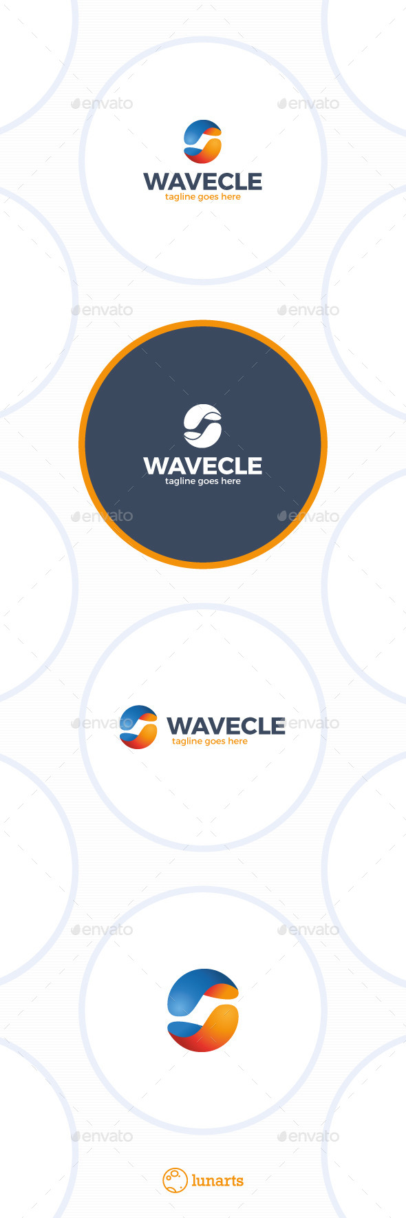 Media Wave Logo - Circle