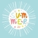 Greeting Card With Vector Summer Typographic - GraphicRiver Item for Sale