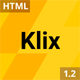 Klix Landing Page - ThemeForest Item for Sale