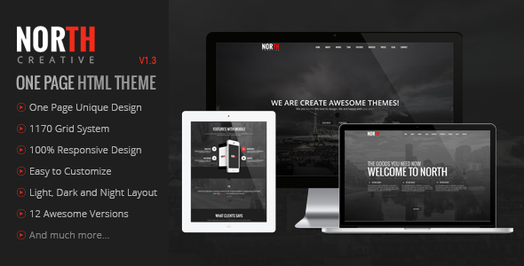 North - One Parallax Theme