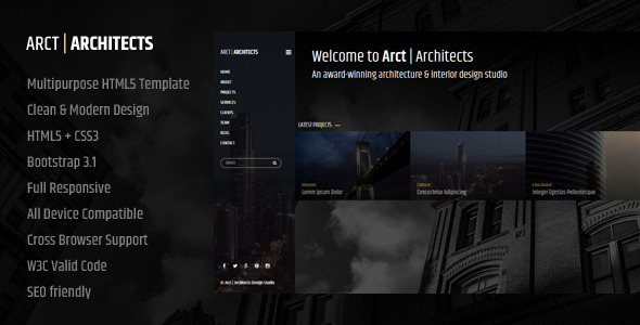 Arct - HTML Architect Template