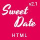 Sweet Date - Premium Landing Page for Lovers - ThemeForest Item for Sale