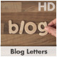 Blog in Wooden Letters - VideoHive Item for Sale