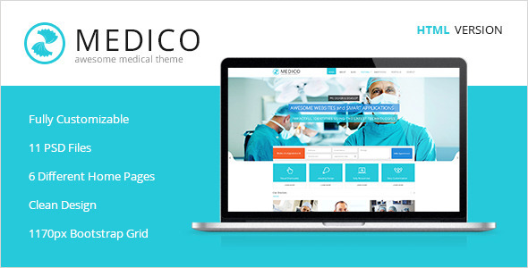 Szablon HTML5 Medico-Medycyna i zdrowie