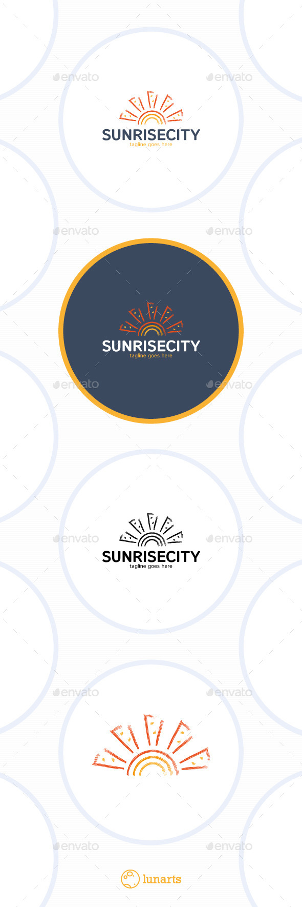 Sunrise City Logo - Sea Sun