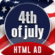4th of July | Google Ad HTML Banner - CodeCanyon Item for Sale