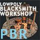 Low Poly Blacksmith Workshop (PBR) - 3DOcean Item for Sale