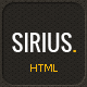 Sirius - Responsive HTML Template, SASS - ThemeForest Item for Sale