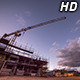 Clouds Over Crane Construction Site - VideoHive Item for Sale