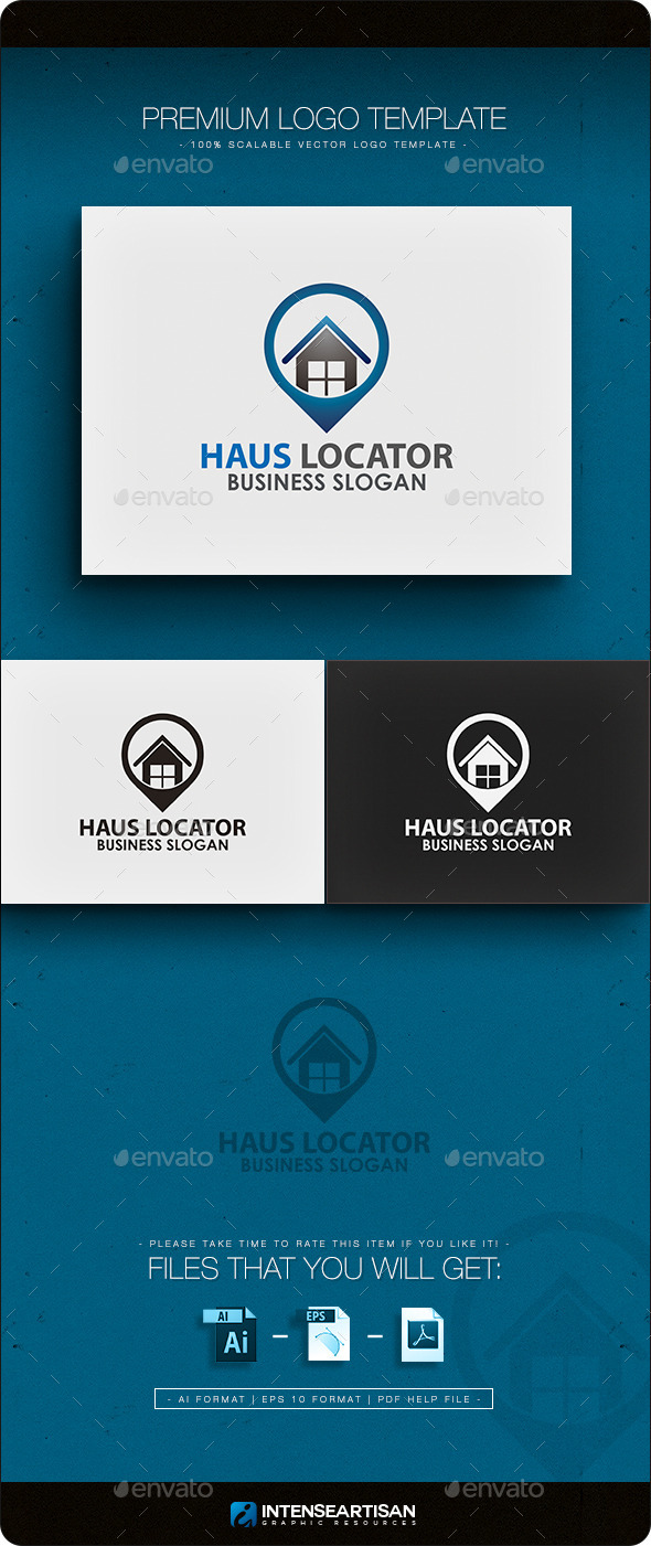 Haus Locator Logo Template