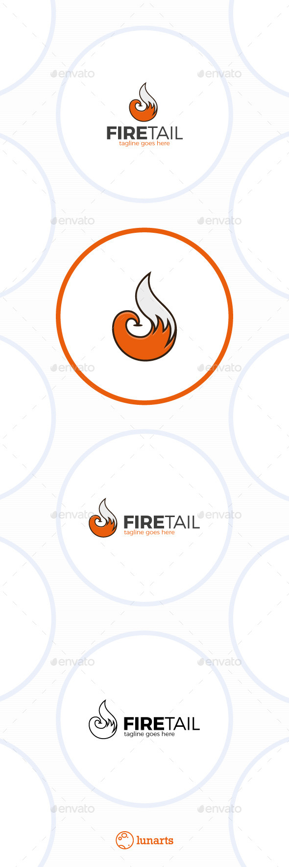 Fire Fox Tail Logo