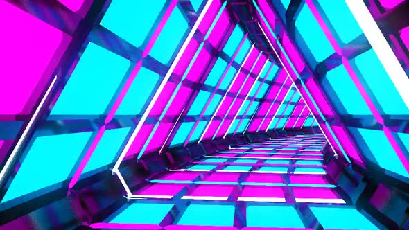 Neon Light Tunnel