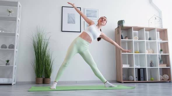 Body Workout Gymnastics Training Woman Yoga Home
