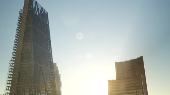 Skysrapes and Sunset alt