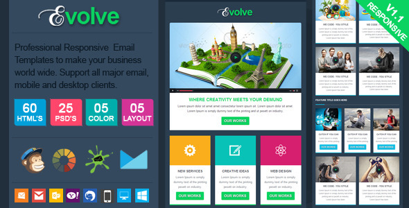 Evolve - Professional Responsive Email Template