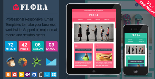 Flora - Stylish Responsive Email Template