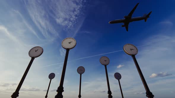 Clocks and Airplane