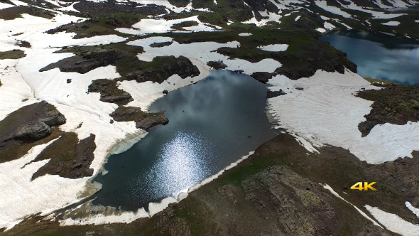 Aerial Mountains and Glacier Lakes 2
