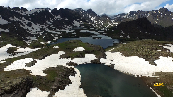Aerial Mountains and Glacier Lakes 4