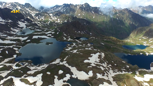 Aerial Mountains and Glacier Lakes 7