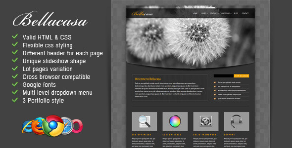 Bellacasa - Clean & Modern Website Template