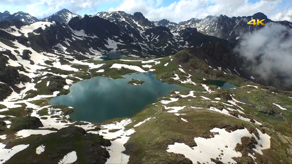 Aerial Mountains and Glacier Lakes 10