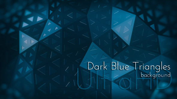 Dark Blue Polygonal Triangles