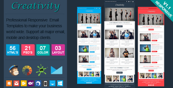 Creativity - Clean Responsive Email Template