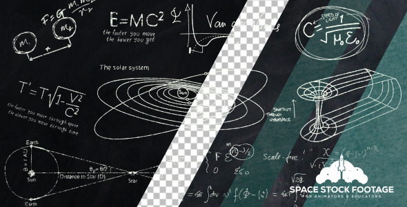 Astronomy and Astrophysics Chalkboard Equations
