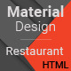 Material-Responsive Restaurant/Cafe HTML Template - ThemeForest Item for Sale