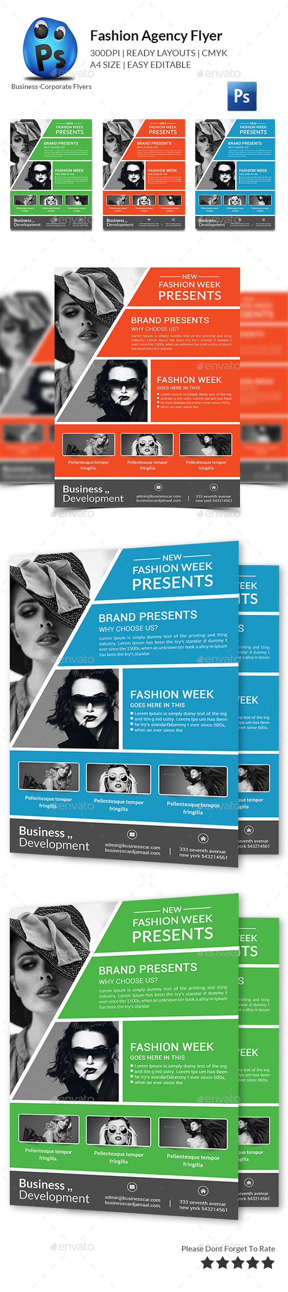 Fashion Agency Flyer Print Templates