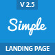 Simple - Responsive Landing Page Template - ThemeForest Item for Sale